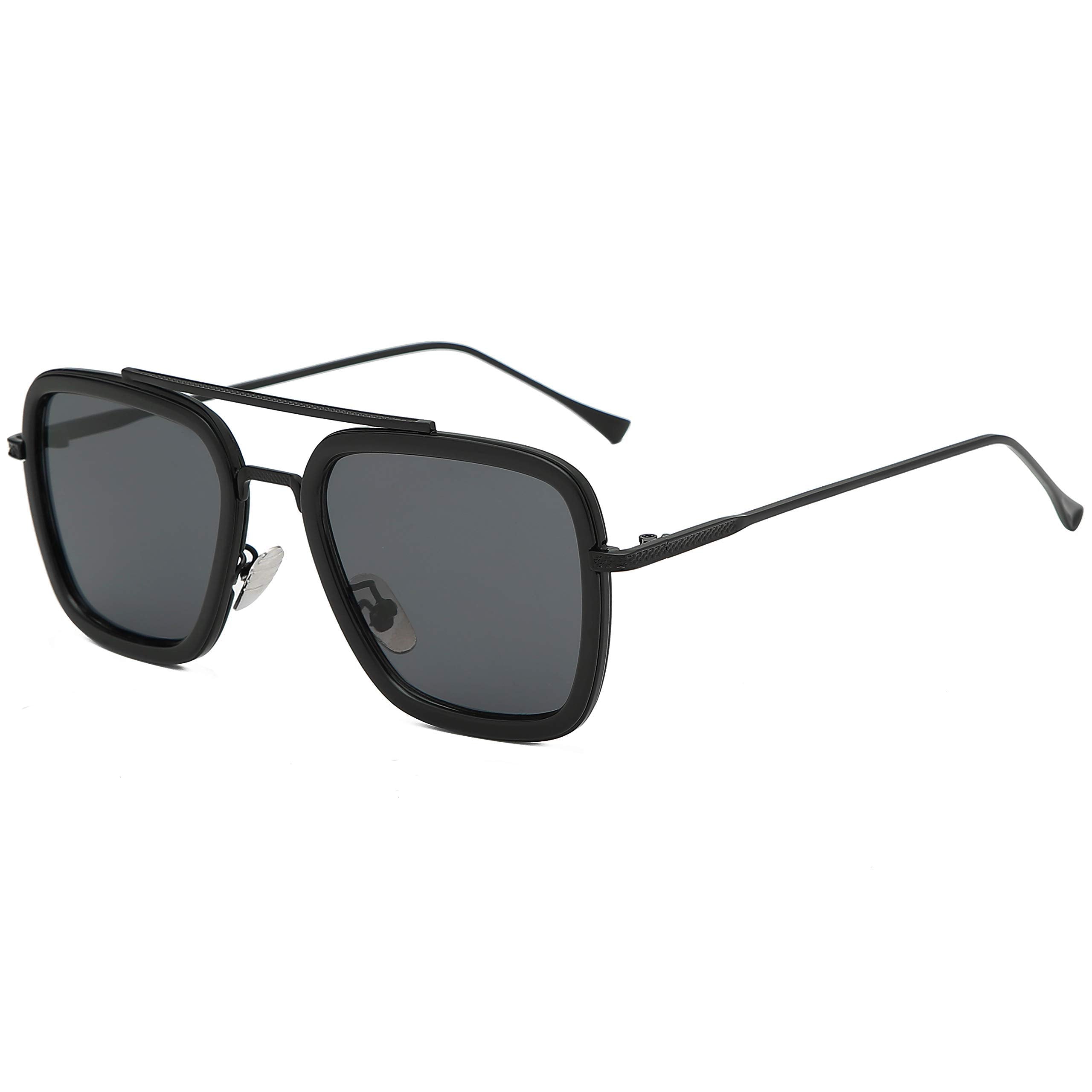 Occhiali da sole pilot quadrati UV400